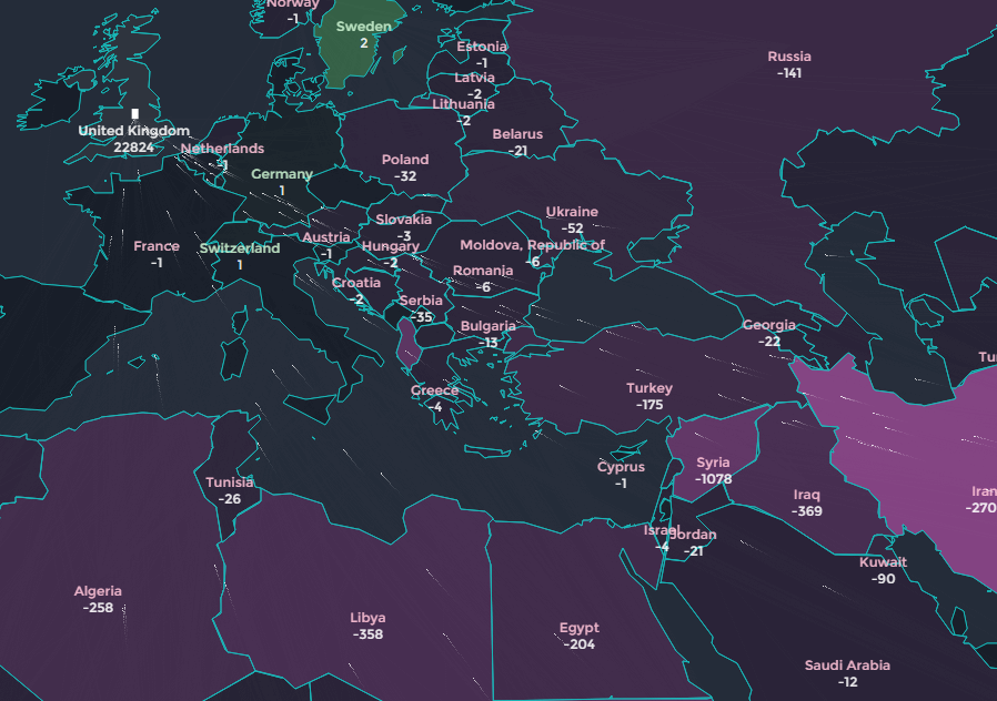 Mapka uchodźców