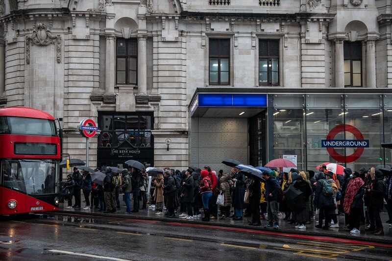 strajk metra w Londynie